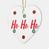 Ho Ho Ho Keramisch Ornament (Links)