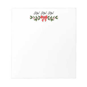 Ho! Ho! Ho! kerst-Notitieblok Notitieblok