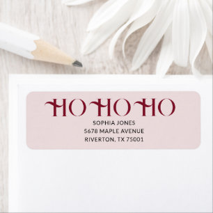 Ho Ho Ho Kerst Vintage Etiket