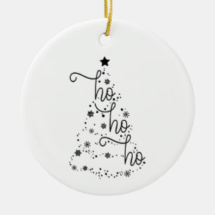 Ho Ho Ho Kerstboom Circle Ornament