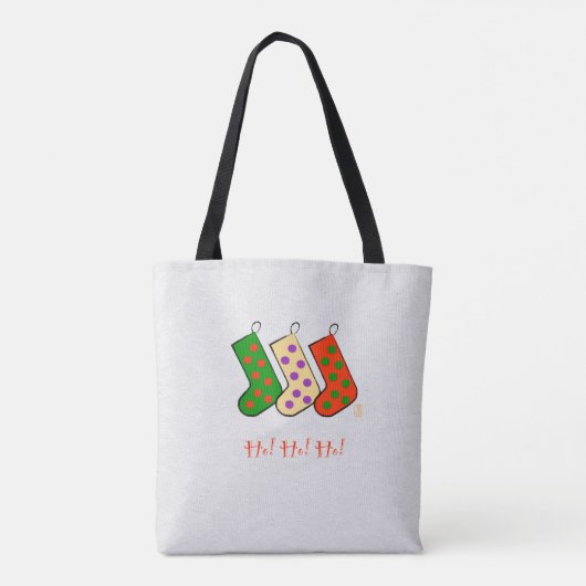 Ho! Ho! Ho! kerstCanvas tas (Achterkant)