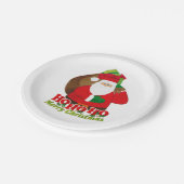 Ho ho ho kerstfeest Santa papier bord (Gekanteld)