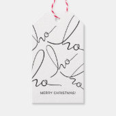 Ho Ho Ho Kerstfeestdag cadeau Label Cadeaulabel (Voorkant)