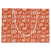 Ho Ho Ho Kerstfeestdag Chic Modern Typografie Groot Cadeauzakje (Achterkant)