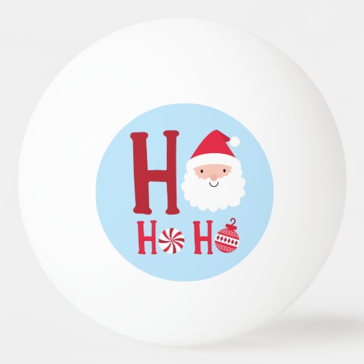 Ho Ho Ho Kerstkerstkerstkerstkerstman Pingpongballen (Voorkant)
