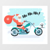 Ho Ho Ho Kerstkerstkerstkerstman Raamsticker (Vel)