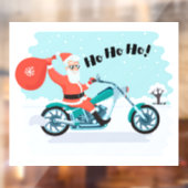 Ho Ho Ho Kerstkerstkerstkerstman Raamsticker (Vel 2)