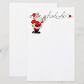 Ho Ho Ho Kerstman Briefpapier (Voorkant / Achterkant)