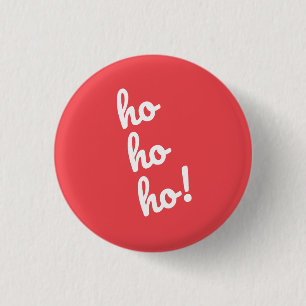 Ho Ho Ho! Kerstman Ho Kerstmis Ronde Button 3,2 Cm