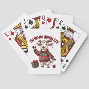 Ho Ho Ho Kerstman Hoed Kerstmis Kerstgeit Pokerkaarten