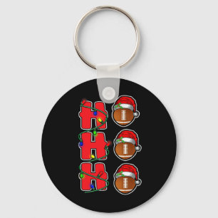 Ho Ho Ho Kerstman Hoed Voetbal Bal Kerstpret Fun M Sleutelhanger