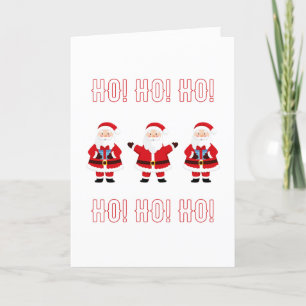 Ho Ho Ho! Kerstman Kerstmis Feestdagen Kaart