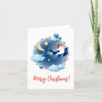 Ho ho ho! Kerstman op het vliegtuig