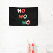 Ho Ho Ho Kerstmis 2,5x4 Vinylbanner Spandoek (Insitu)