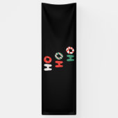 Ho Ho Ho Kerstmis 2.5x8 Vinyl Banner (Verticaal)