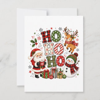Ho Ho Ho Kerstmis Kaart