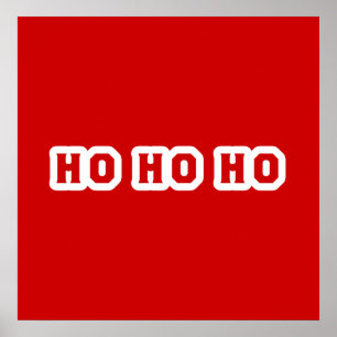 Ho Ho Ho Kerstmis Poster