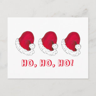 Ho Ho Ho Kerstmis Rood kerstfeest Holiday Feestdagenkaart