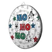 Ho-Ho-Ho-Kerstontwerp Dartbord (Voorkant Rechts)