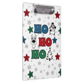 Ho-Ho-Ho-Kerstontwerp Klembord (Rechts)