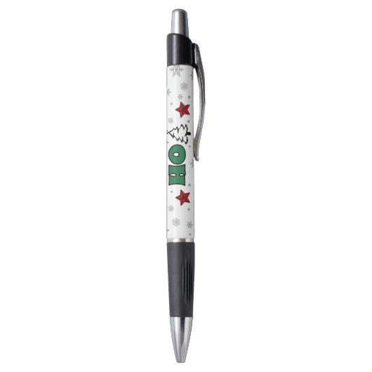 Ho-Ho-Ho-Kerstontwerp Pen (Achterkant (Verticaal))