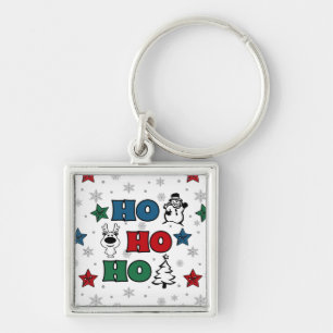 Ho-Ho-Ho-Kerstontwerp Sleutelhanger
