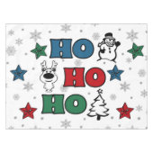Ho-Ho-Ho-Kerstontwerp Tafelkleed (Voorkant (Horizontaal))