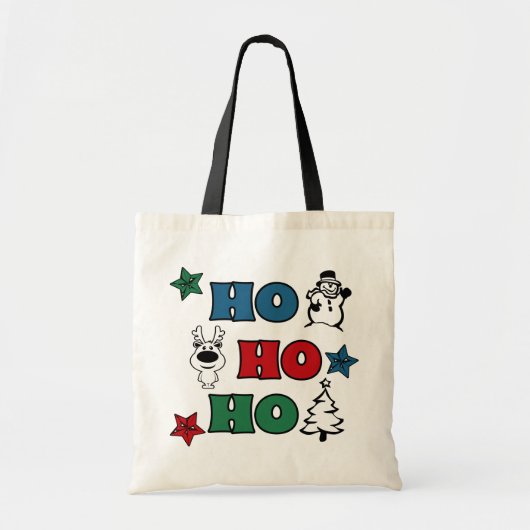 Ho-Ho-Ho-Kerstontwerp Tote Bag (Voorkant)
