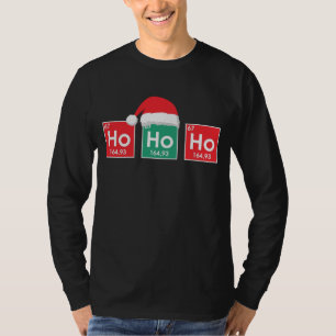 Ho Ho Ho Kerstperiodieke tabel Nerd-Humor T-shirt