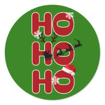 Ho Ho Ho Kerstvakantie Sticker