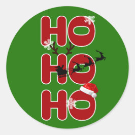 Ho Ho Ho Kerstvakantie Sticker