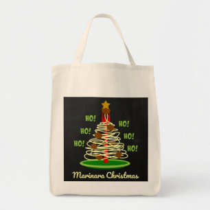 Ho! Ho! Ho! Marinara kerstpastboom Tote Bag