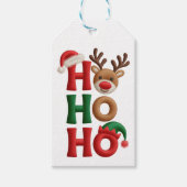 Ho Ho Ho Merry Christmas Cadeaulabel (Voorkant)