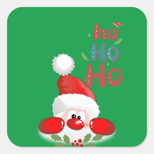 Ho, ho, ho. Merry Kerstmis Sticker (Voorkant)
