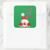 Ho, ho, ho. Merry Kerstmis Sticker (Tas)