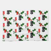 Ho Ho Ho Mistletoe Serviette de plat (Horizontal)