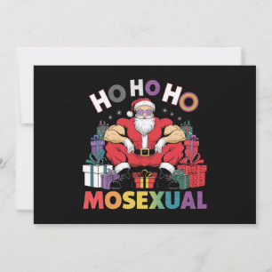 Ho Ho Ho Moseksueel Gay Kerstman LGBT Gay Pride Ke Kaart
