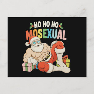 Ho Ho Ho Moseksueel Gay Kerstman LGBT Pride Kerstm Feestdagenkaart