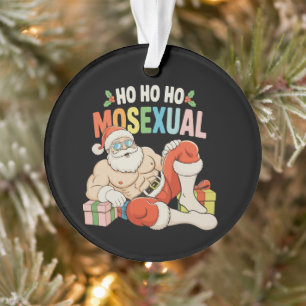 Ho Ho Ho Moseksueel Gay Kerstman LGBT Pride Kerstm Ornament