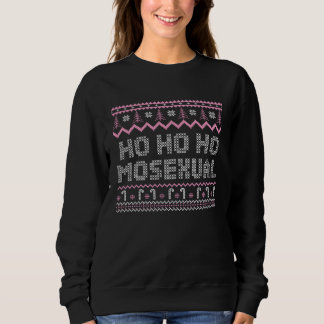 Ho Ho Ho Mosexual Gay Pride Ugly Christmas Tree LG Trui