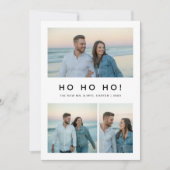 Ho Ho Ho Nouveau Carte photo de plage de Noël (Devant)