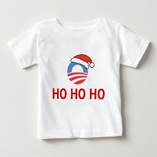 Ho Ho Ho Obama Long Meve Baby shirt (Voorkant)