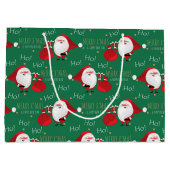 Ho Ho Ho Père Noël Grand Sac Cadeau (Dos)