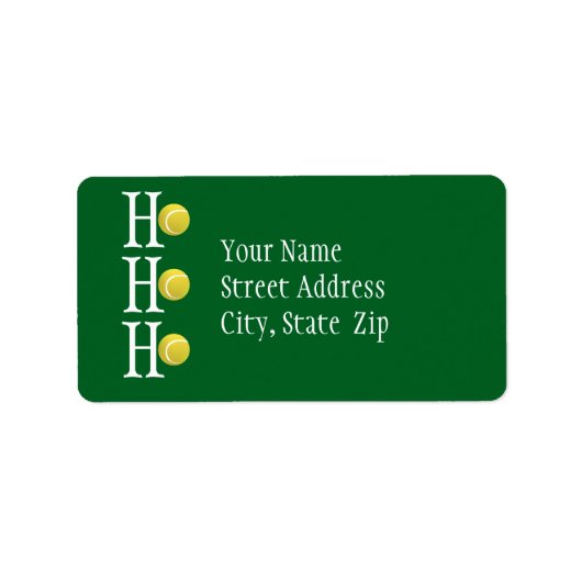 HO-HO-HO - personalized address label (Voorkant)