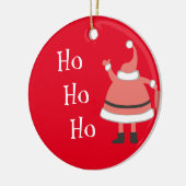Ho Ho Ho Persoonlijke kerstman Keramisch Ornament (Links)