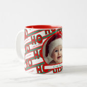 Ho Ho Ho Photo Christmas Mug (Devant gauche)
