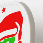 Ho, Ho, Ho Pickleball Kerstmis Paddle (Links Detail)