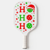 Ho, Ho, Ho Pickleball Kerstmis Paddle (Achterkant)