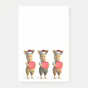 Ho Ho Ho Piglets Post-it® Notes
