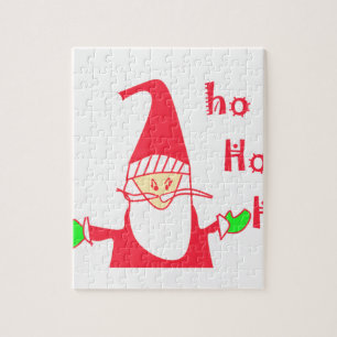 Ho Ho Ho Prettig Kerstfeest Van Kerstman.png Legpuzzel